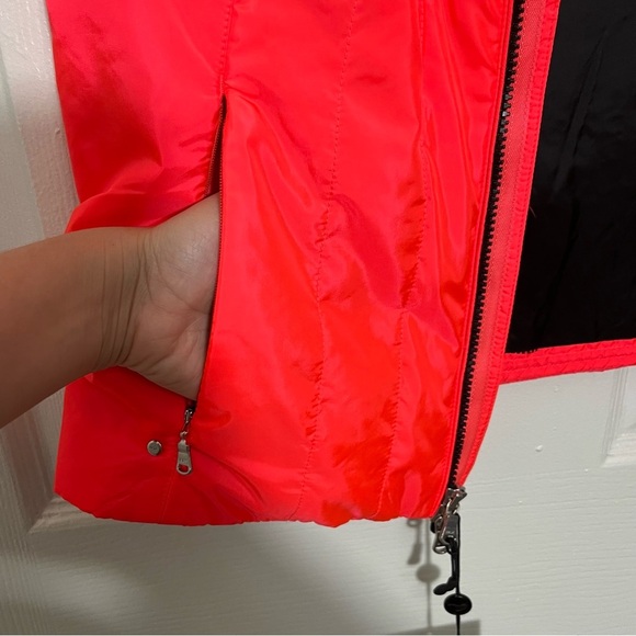 NWT RALPH LAUREN RLX Neon Pink Puffer Vest With Zipper Pockets | size Small - Picture 7 of 15